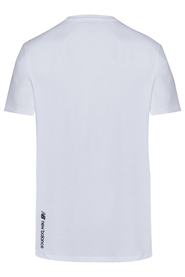 Beyaz Erkek Spor Kesim T-Shirt MNT3022