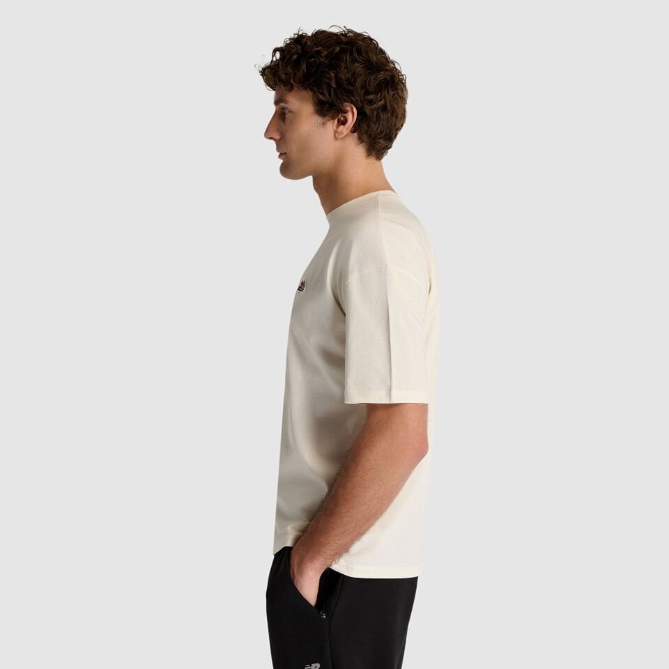 Bej Süprem Kumaş Oversize Kesim Unisex Tişört UNT1512