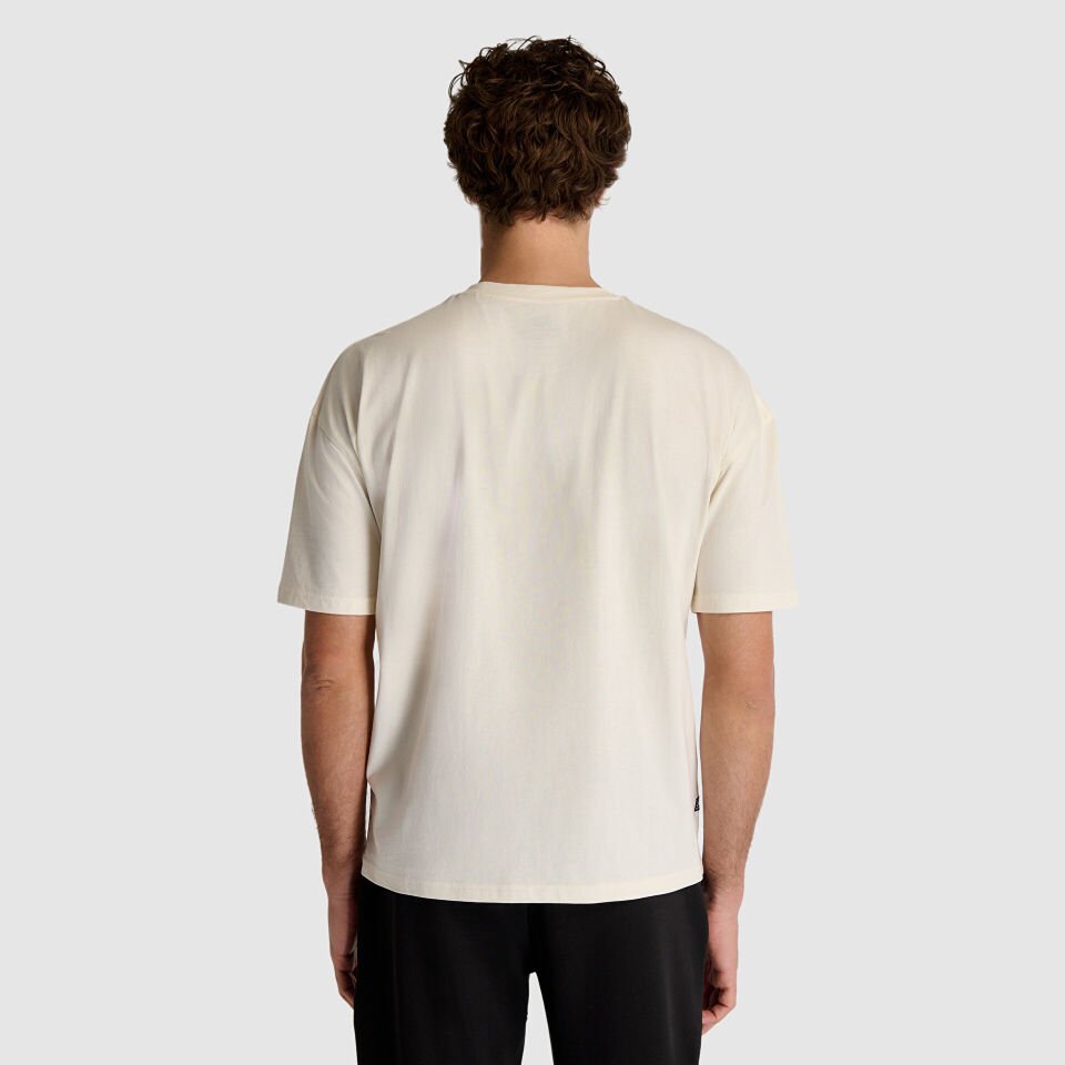 Bej Süprem Kumaş Oversize Kesim Unisex Tişört UNT1512