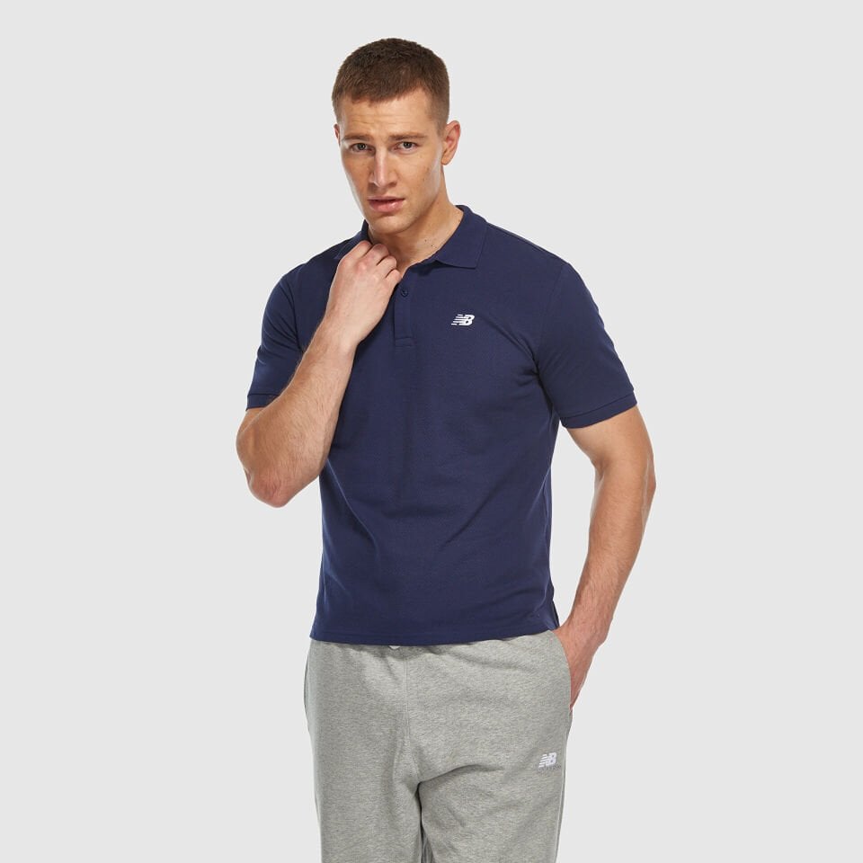 Lacivert Pike Kumaş Polo Yaka Erkek Tişört MNT3415