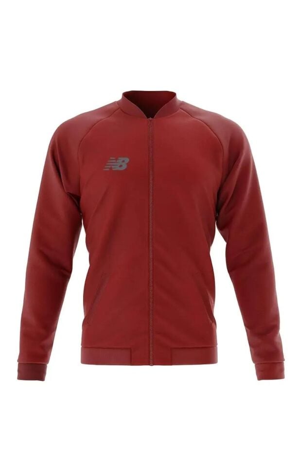 Kırmızı Ceremony Fermuarlı Erkek Spor Ceket TSJ2211