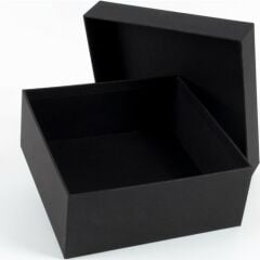 Siyah Renk Çok Amaçlı Mukavva Hediye Kutusu 20x20x10cm (Boş Kutu)