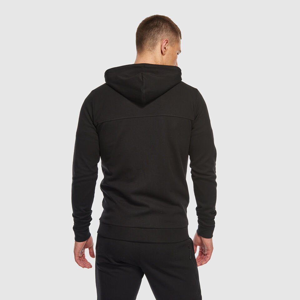 Siyah Kapüşonlu Erkek Sweatshirt & Yelek MNJ3408