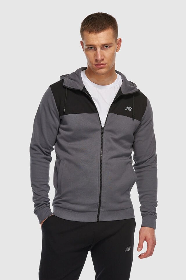 Antrasit Kapüşonlu Erkek Sweatshirt & Yelek MNJ3408