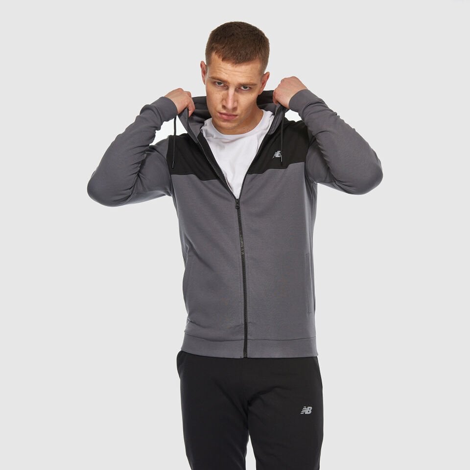 Antrasit Kapüşonlu Erkek Sweatshirt & Yelek MNJ3408