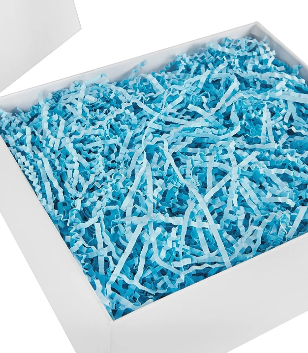 Kırpık Kağıt Zigzag Kağıt 100 gr Pelur Kağıt Kırpıntı Kağıt Kraft Renk Açık Mavi
