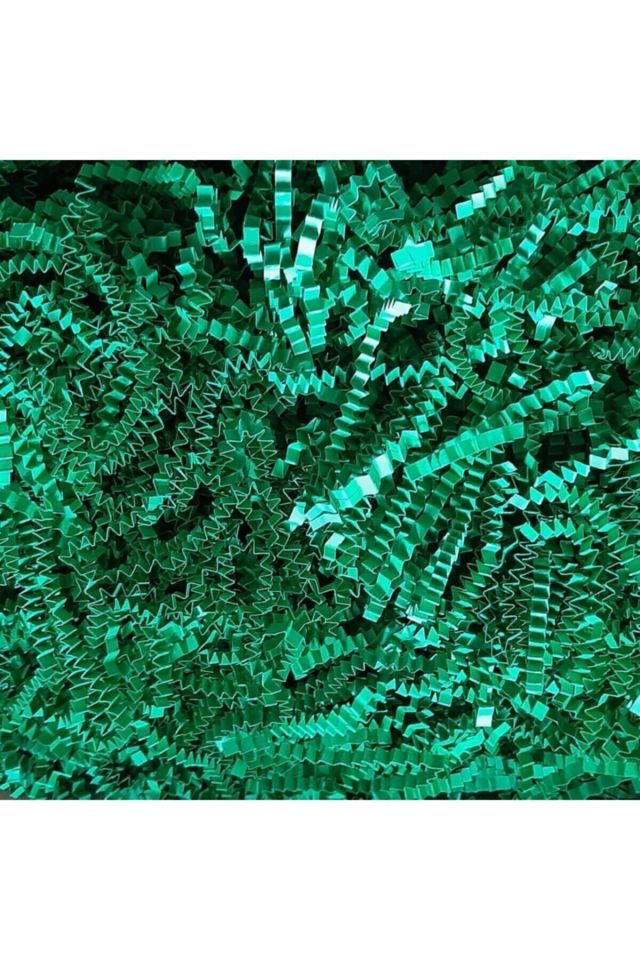 Kırpık Z Zigzag Pelur Kırpıntı Kağıt 1000 Gram Renk Süs Dolgu Malzemesi Red Paper Çam Yeşili