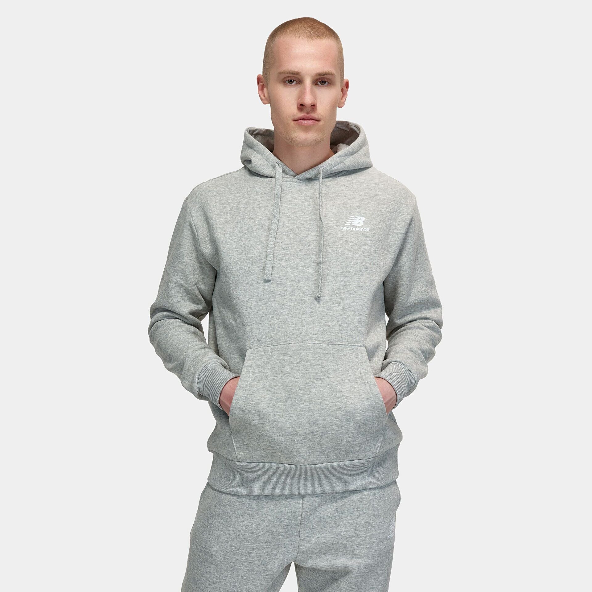 Gri Erkek Kapşonlu Sweatshirt MNH3321