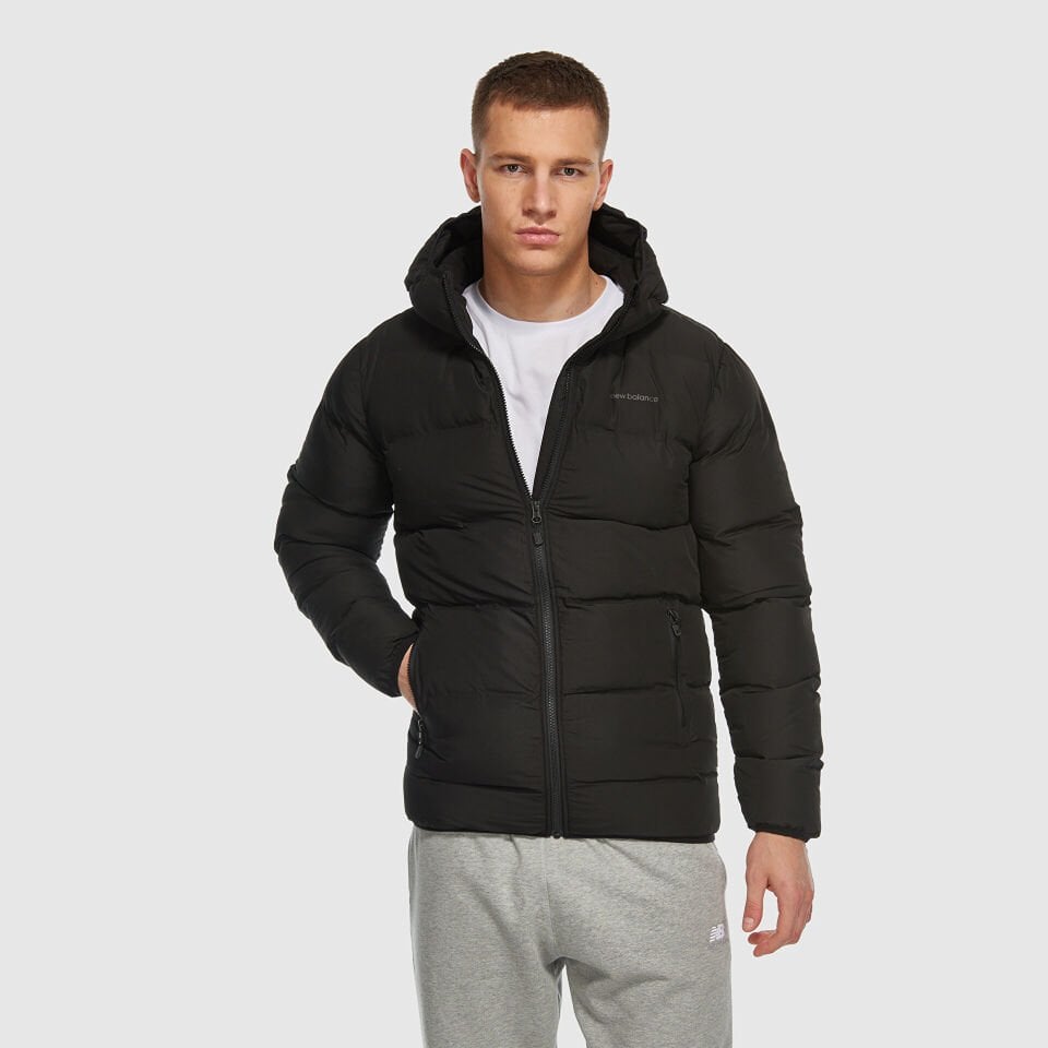 Siyah Erkek Spor Şişme Mont MNJ3228