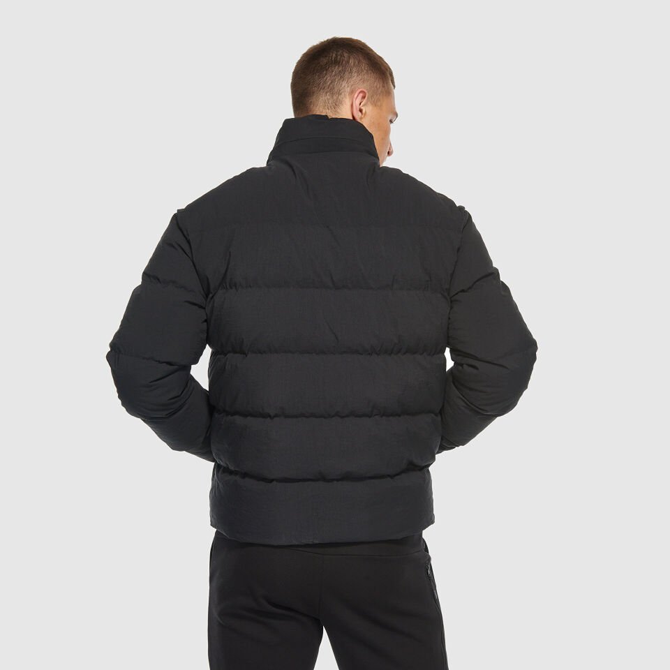 Siyah Erkek Şişme Mont & Yelek MNJ3430