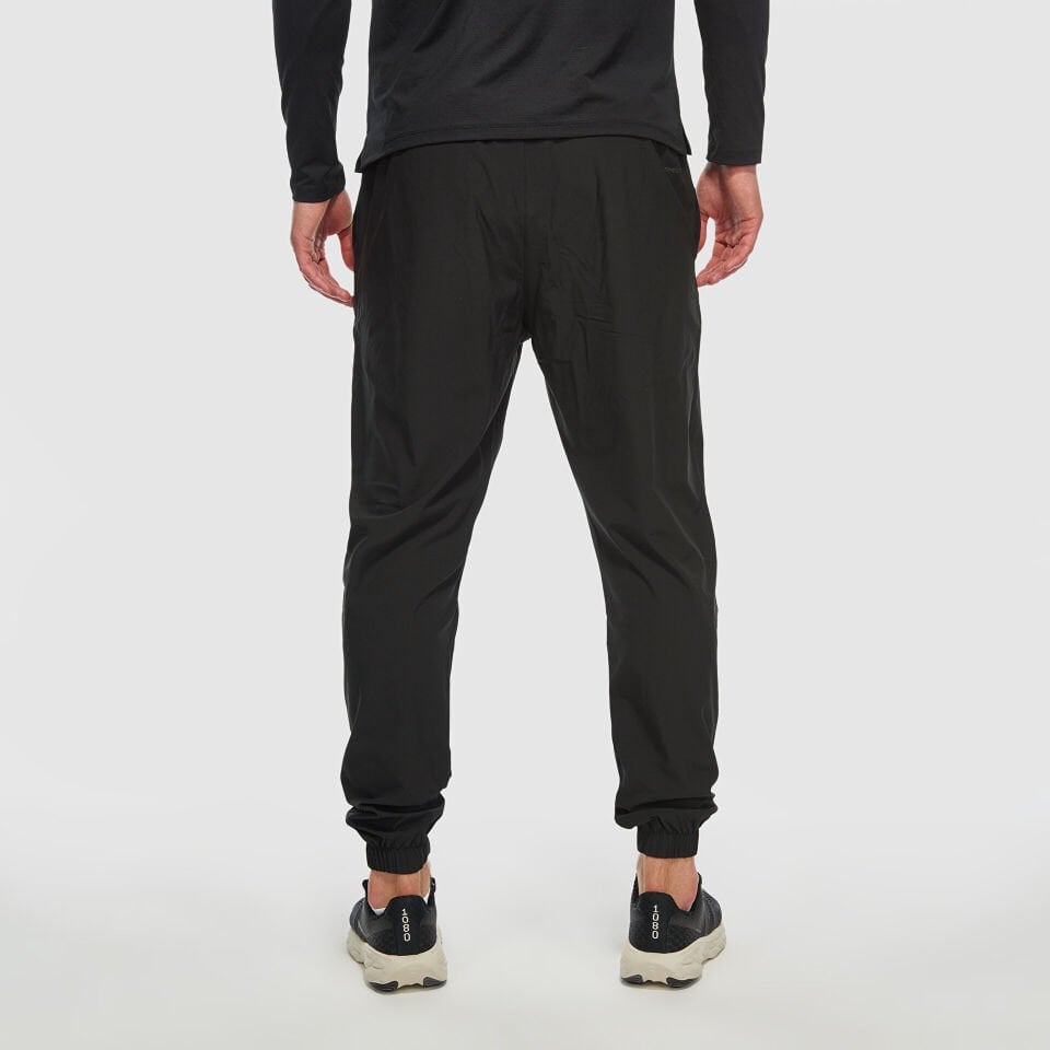 Siyah Erkek Paraşüt Kumaş Jogger Eşofman Altı MNP3395