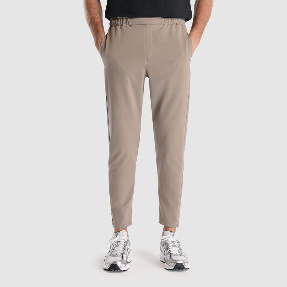 Bej Erkek Dokuma Kumaş Pantolon & Eşofman Altı MNP3433